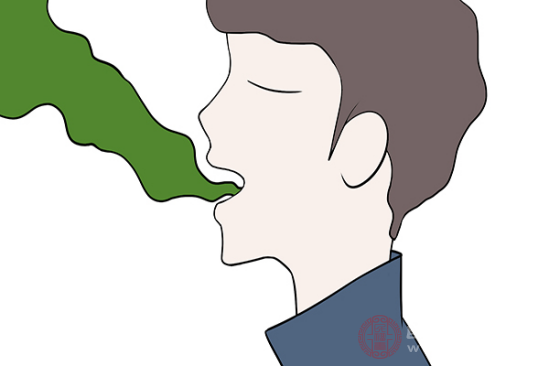 舌苔厚黄带有口臭的人可能存在消化不良或者湿热的问题