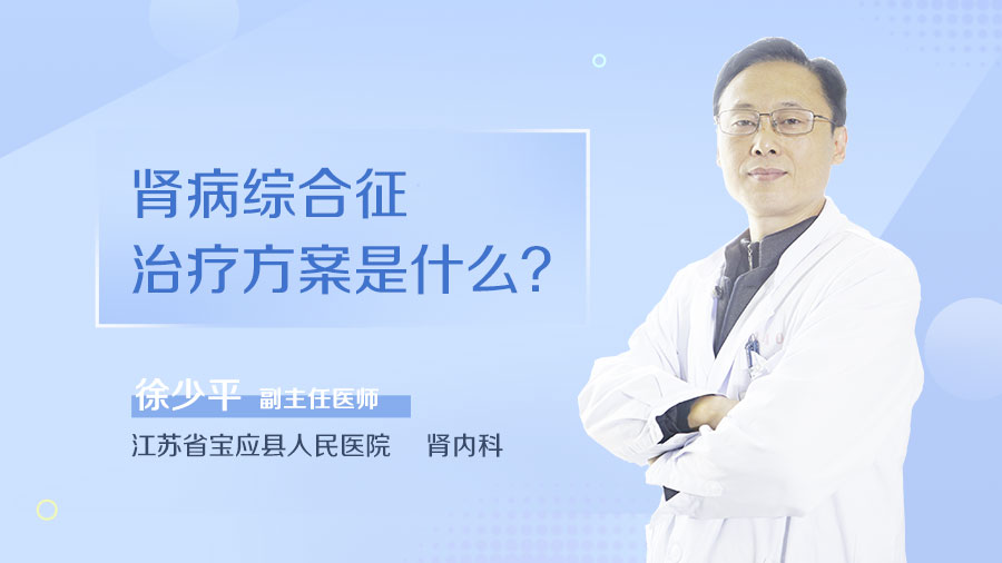 肾病综合征治疗方案是什么