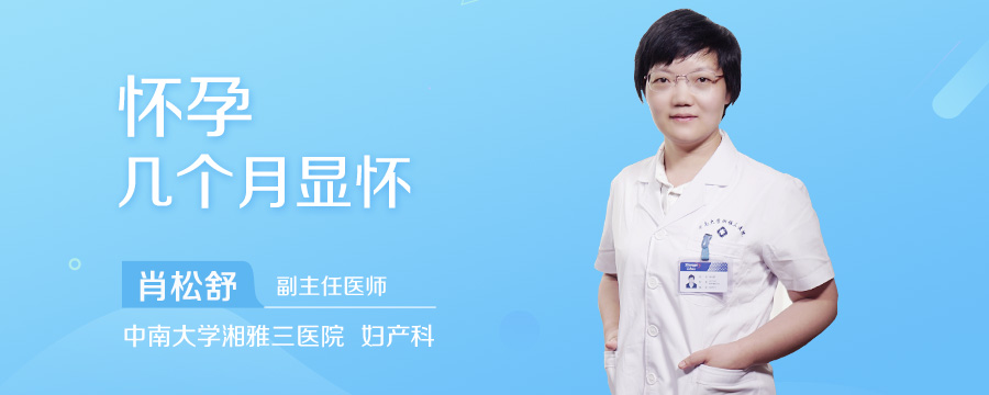 怀孕几个月显怀