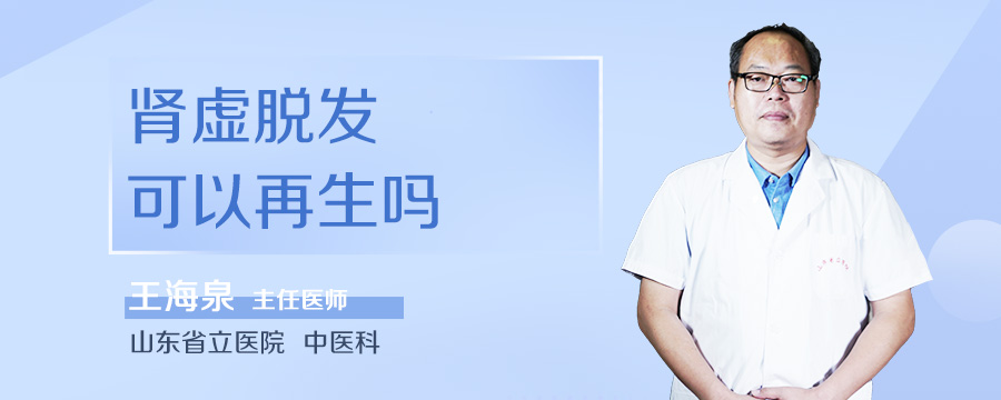 肾虚脱发可以再生吗