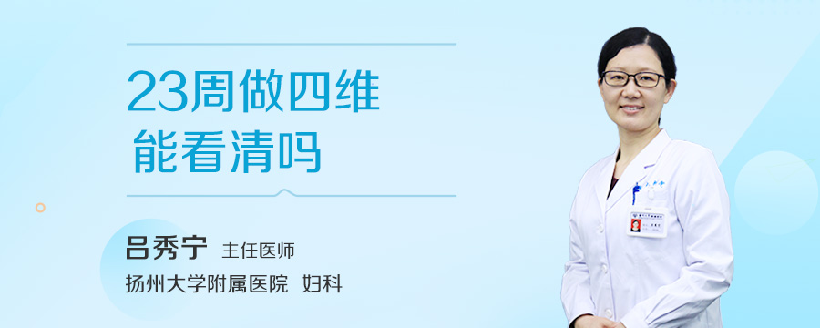 23周做四维能看清吗
