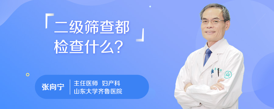 二级筛查都检查什么