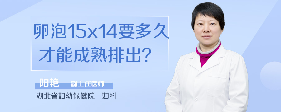 卵泡15x14要多久才能成熟排出