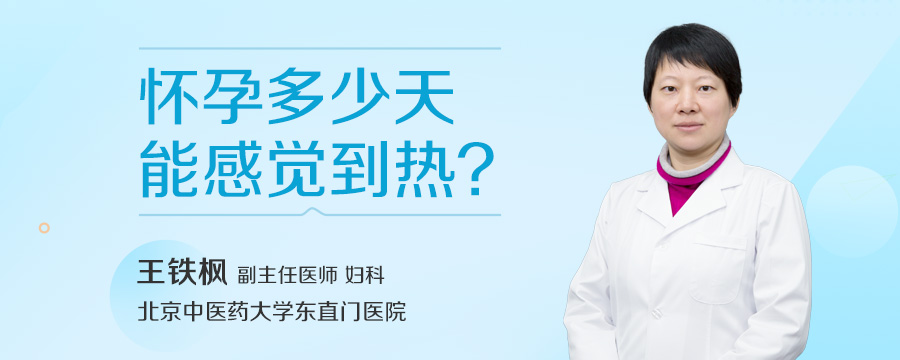 怀孕多少天能感觉到热