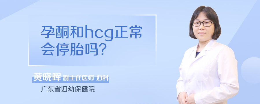 孕酮和hcg正常会停胎吗