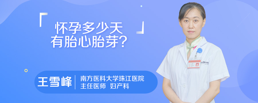 怀孕多少天有胎心胎芽