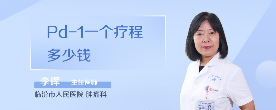 Pd-1一个疗程多少钱