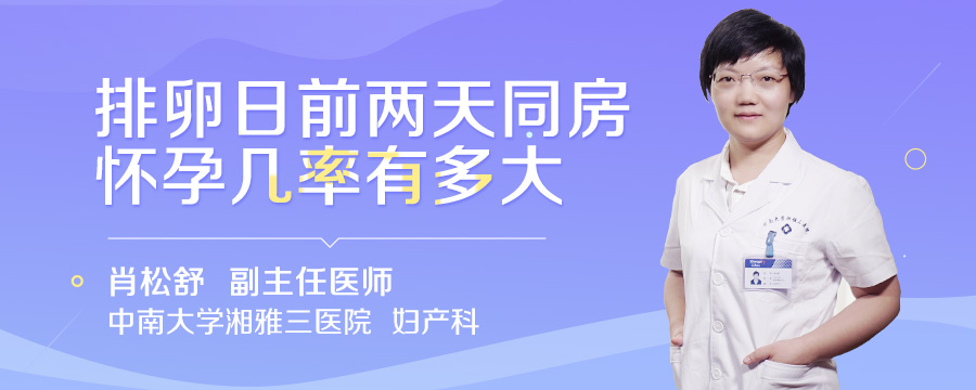 排卵日前两天同房怀孕几率有多大