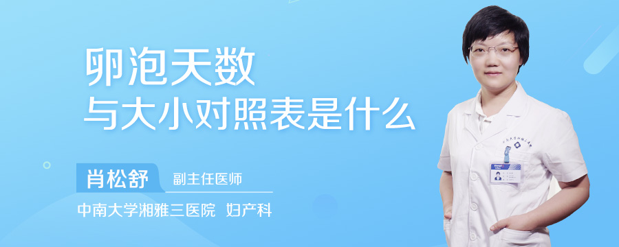 卵泡天数与大小对照表是什么