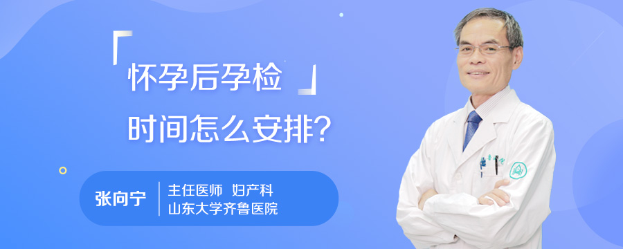 怀孕后孕检时间怎么安排