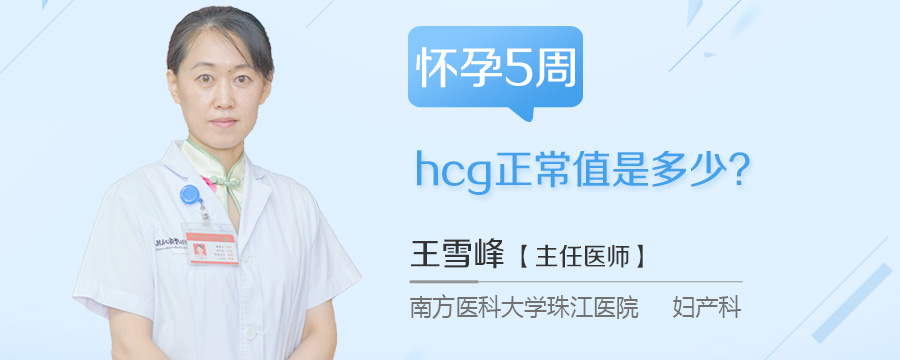 怀孕5周hcg正常值是多少