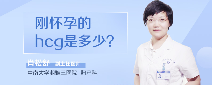 刚怀孕的hcg是多少