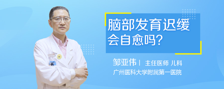 脑部发育迟缓会自愈吗