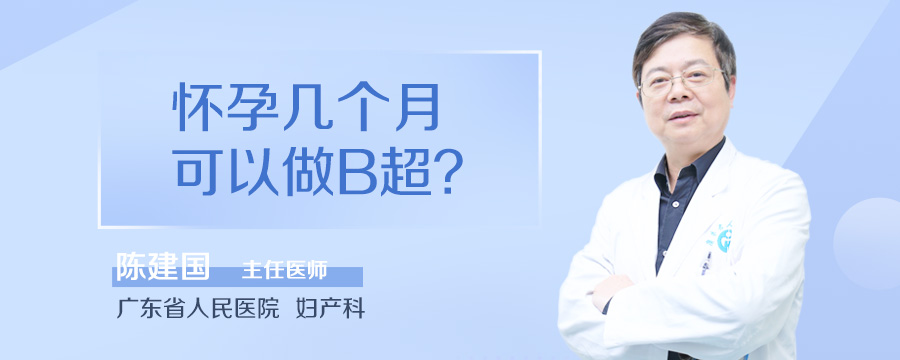怀孕几个月可以做B超