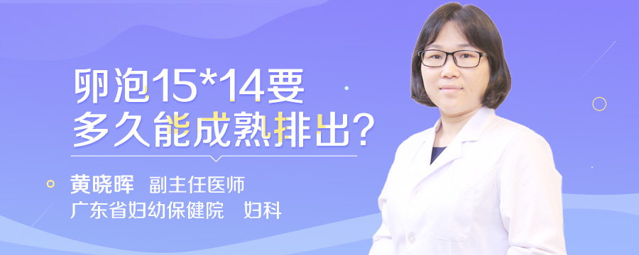 卵泡15*14要多久能成熟排出