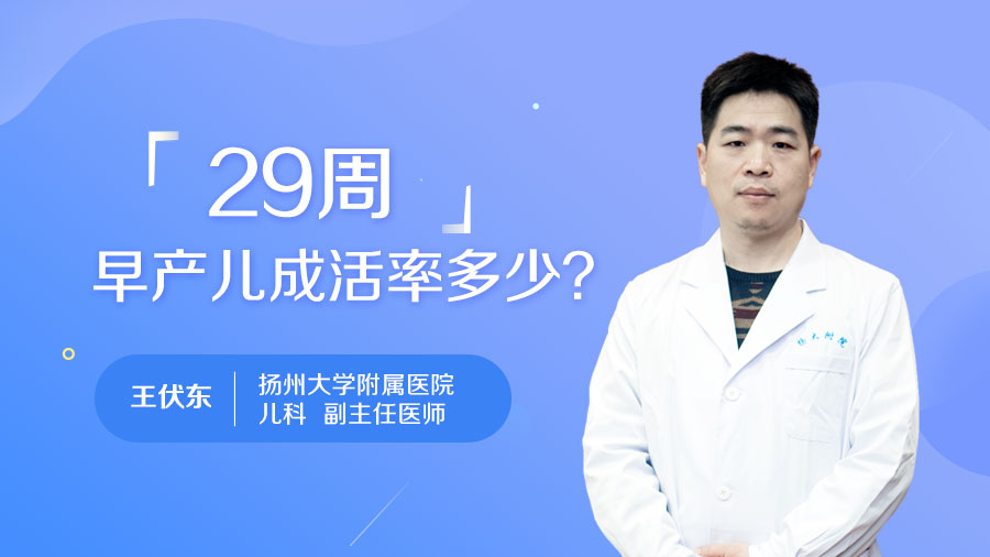 29周早产儿成活率多少