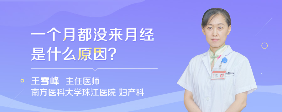 一个月都没来月经是什么原因