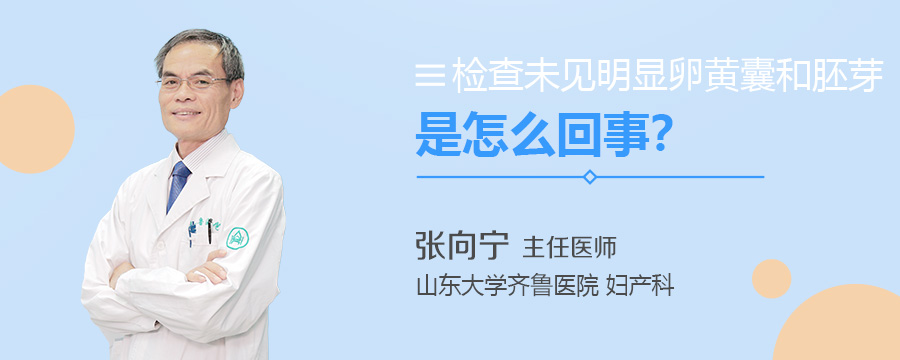 检查未见明显卵黄囊和胚芽是怎么回事