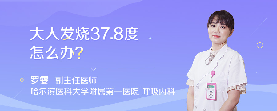 大人发烧37.8度怎么办