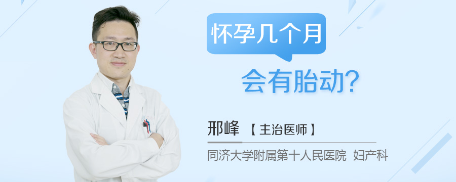 怀孕几个月会有胎动
