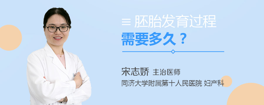 胚胎发育过程需要多久