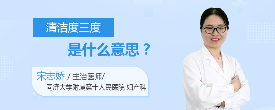 清洁度三度是什么意思