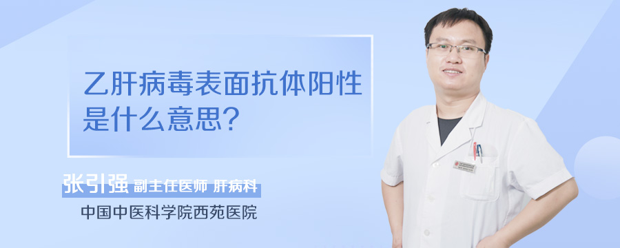 乙肝病毒表面抗体阳性是什么意思