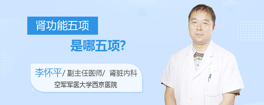 肾功能五项是哪五项