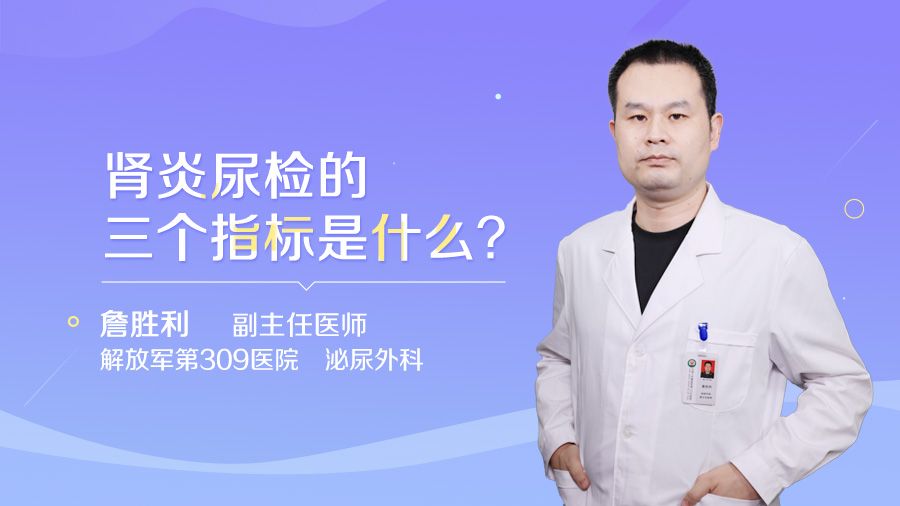 肾炎尿检的三个指标是什么