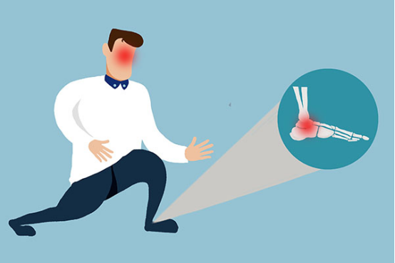 患有痛风的人要限制摄入猪牛羊肉，动物的脏器之类嘌呤含量高的食物