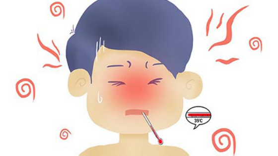 孩子出现发烧情况时，容易对鼻腔部位的血管以及神经造成一定刺激