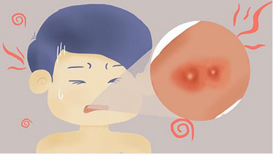 溃疡疼痛难忍的情况下，可以先用清水或者淡盐水漱口清洁口腔