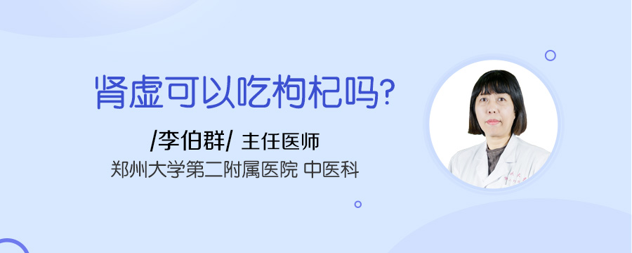 肾虚可以吃枸杞吗