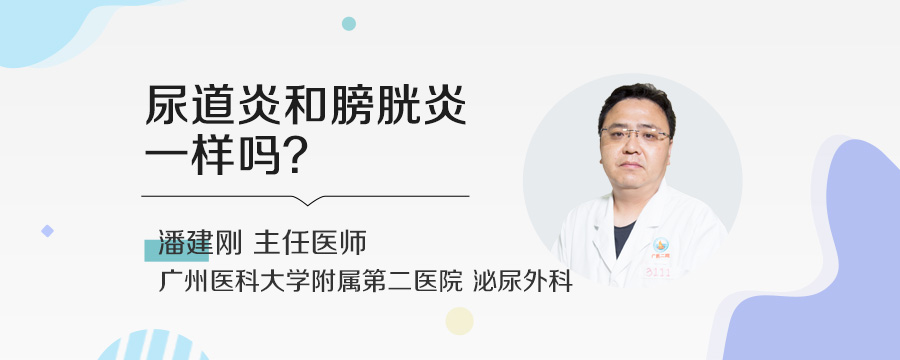 尿道炎和膀胱炎一样吗