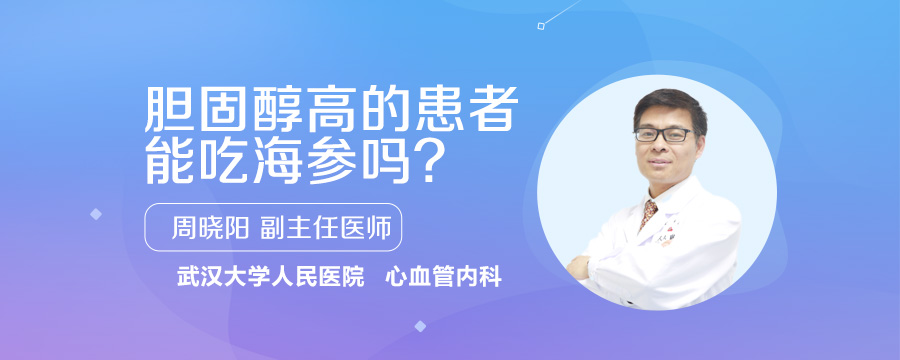 胆固醇高的患者能吃海参吗