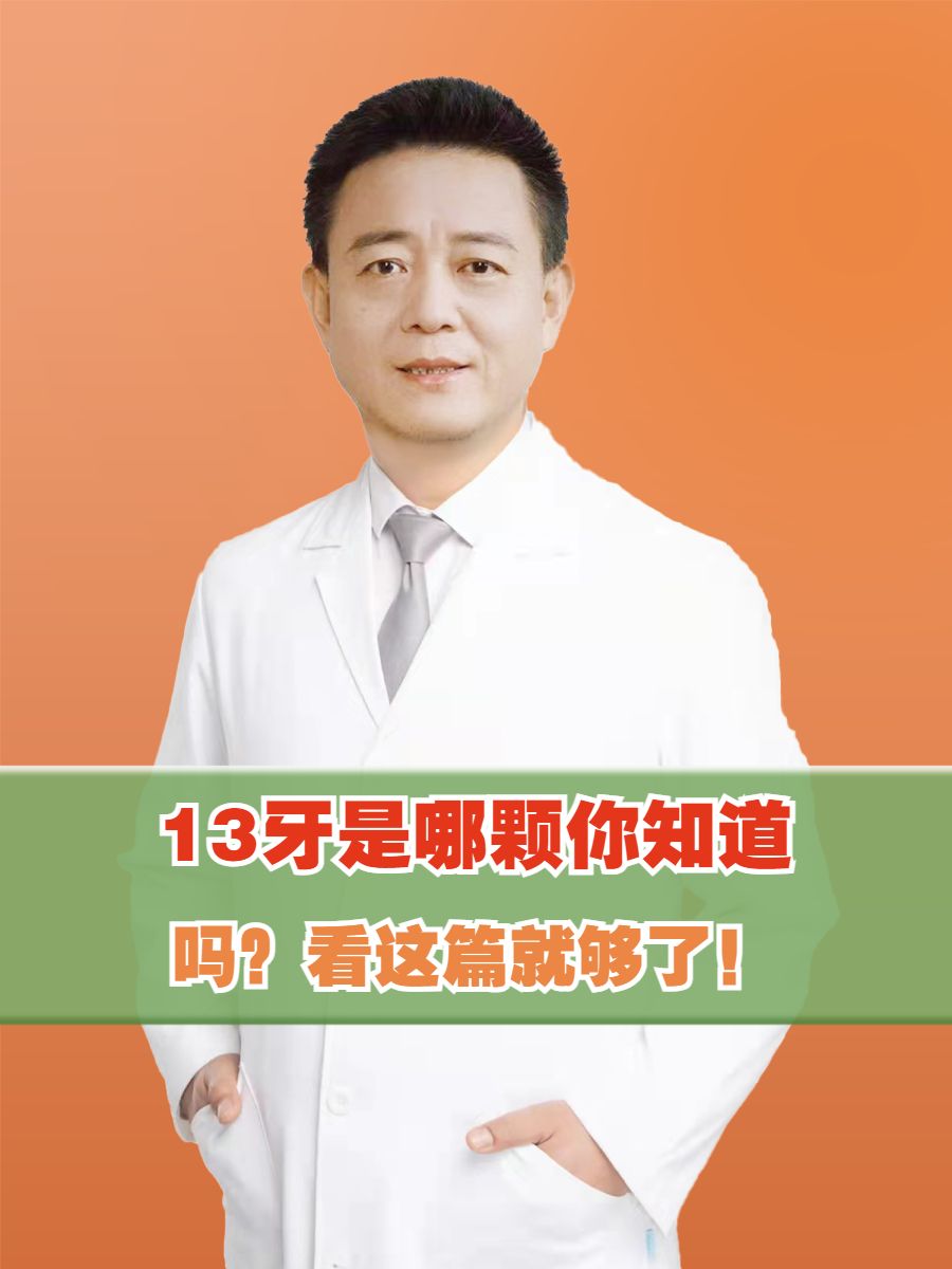 13牙是哪颗你知道吗？看这篇就够了！
